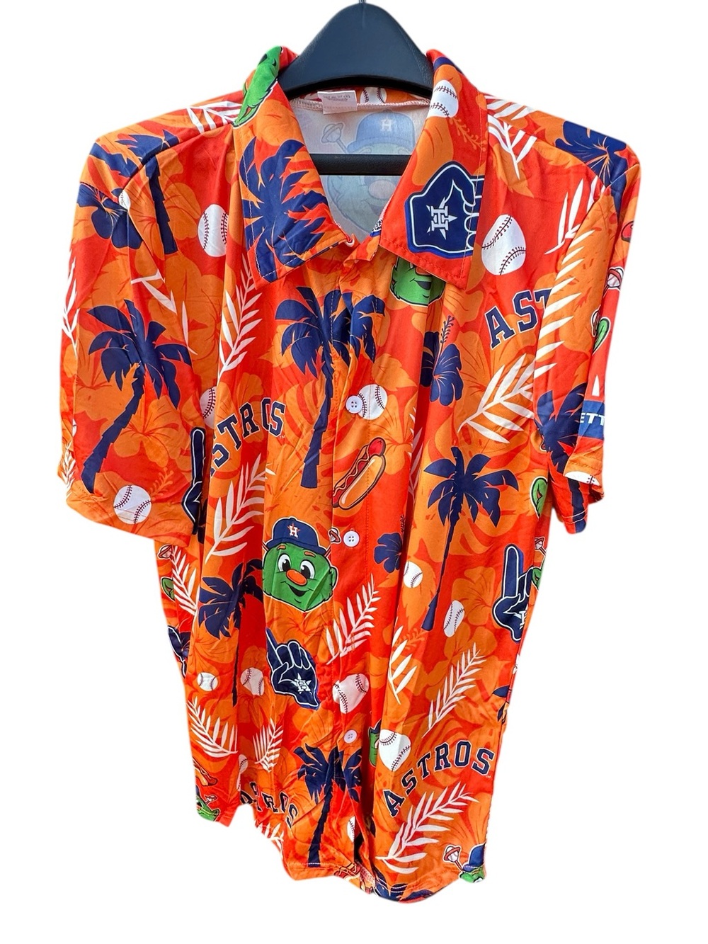 Houston Astros ultimate game day 
fan-wear Hawaiian Astros baseball shirt XL